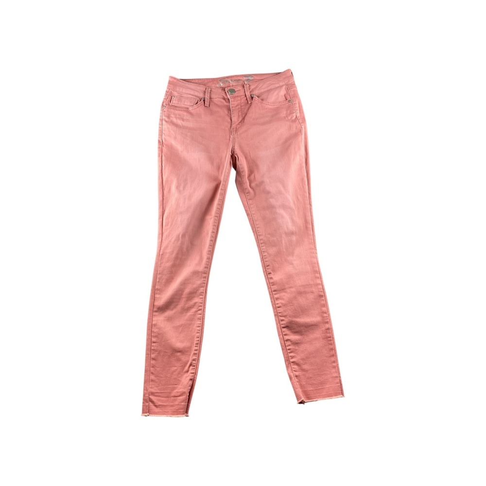 Seven7 Jeans Pink Skinny Leg Frayed Hem Women's Size 6